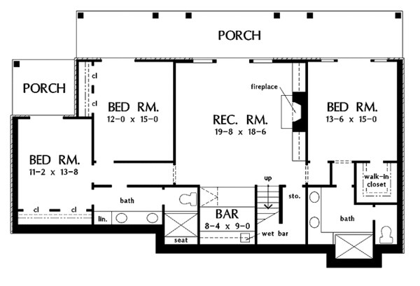House Plan Design - Country Floor Plan - Lower Floor Plan #929-689
