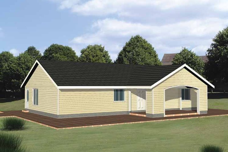 House Plan Design - Ranch Exterior - Front Elevation Plan #117-814