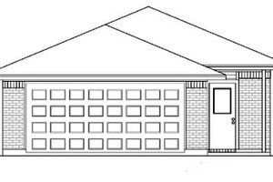 Exterior - Rear Elevation for Traditional House Plan #84-304 - 3 bed, 2 bath