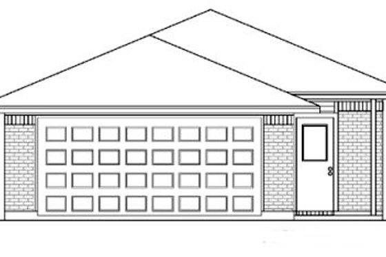 Exterior - Rear Elevation for Traditional House Plan #84-304 - 3 bed, 2 bath