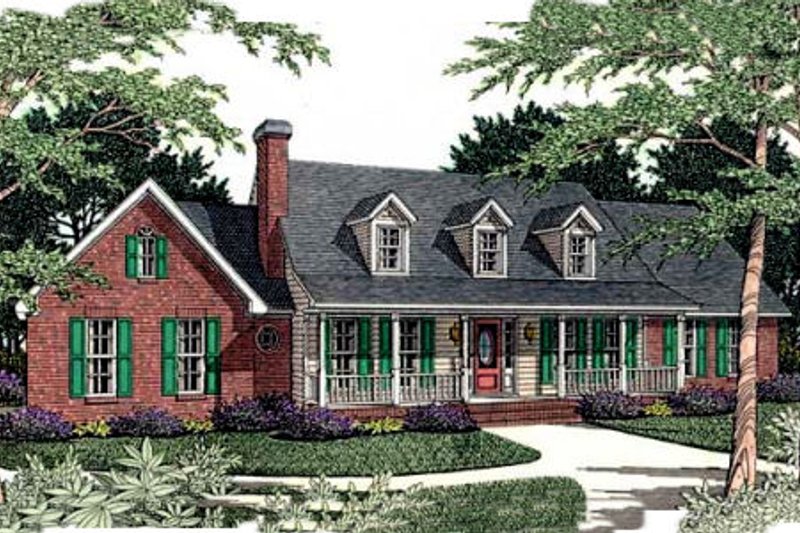 House Design - Southern Exterior - Front Elevation Plan #406-171