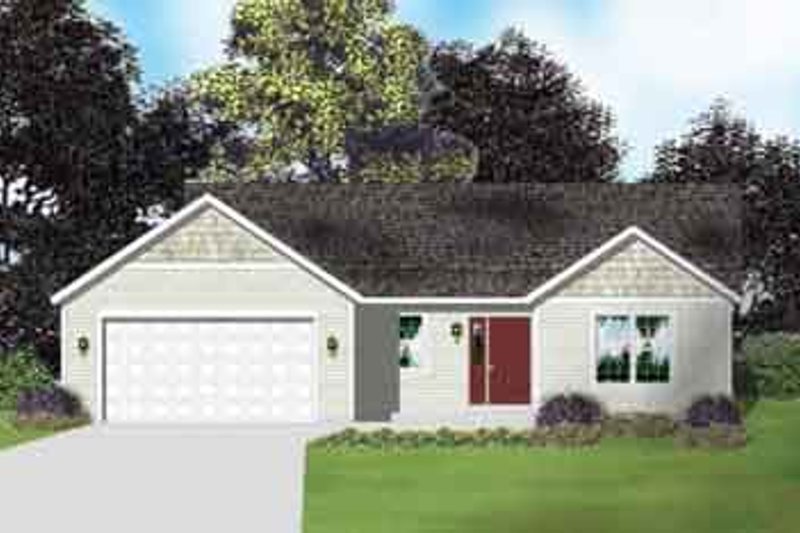 Traditional Style House Plan - 2 Beds 1 Baths 1120 Sq/Ft Plan #49-150