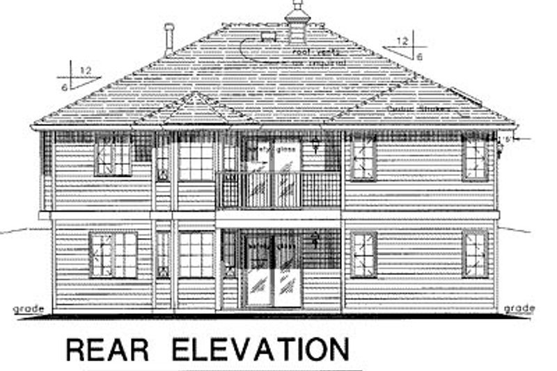 Dream House Plan - Exterior - Rear Elevation for Ranch House Plan #18-178 - 2 bed, 2 bath