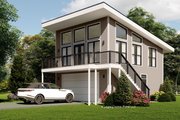 Contemporary Style House Plan - 2 Beds 1.5 Baths 715 Sq/Ft Plan #932-751 