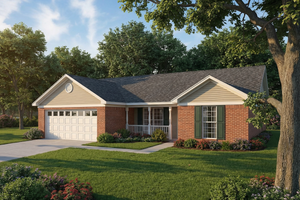 Country Exterior - Front Elevation Plan #17-3021