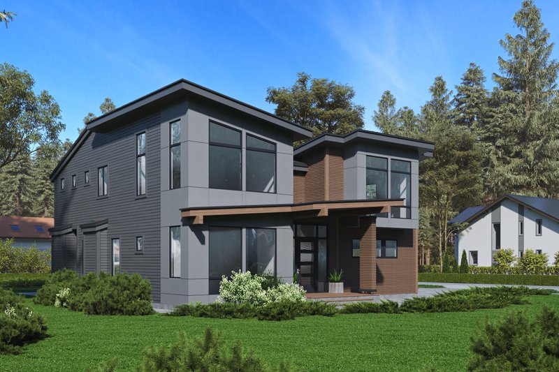 Contemporary Style House Plan - 4 Beds 4 Baths 3542 Sq/Ft Plan #1066 ...