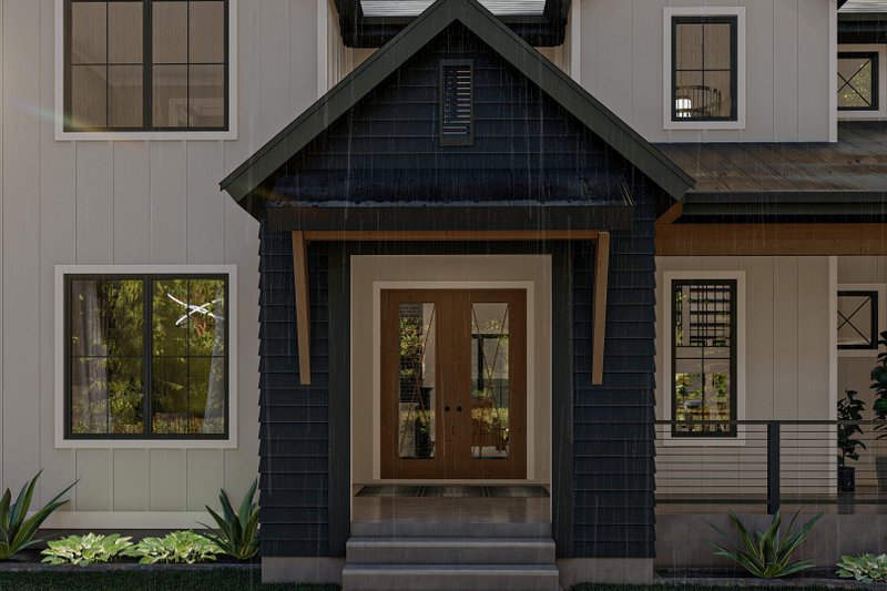 House Design - Exterior - Other Elevation 3 for Farmhouse House Plan #455-234 - 4 bed, 3.5 bath