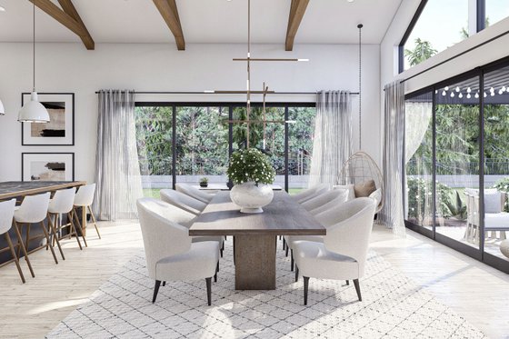 Interior - Dining Room for Barndominium House Plan #455-612 - 3 bed, 2.5 bath