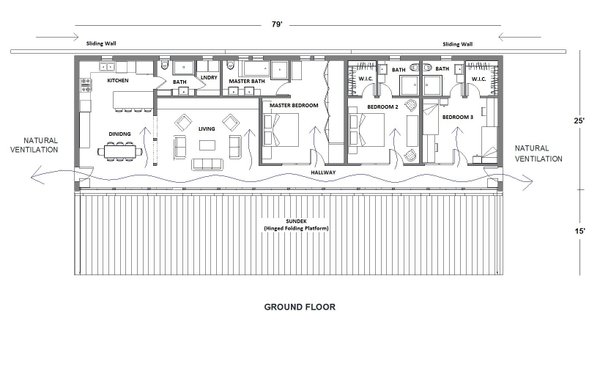 Home Plan - Modern Floor Plan - Main Floor Plan #542-11