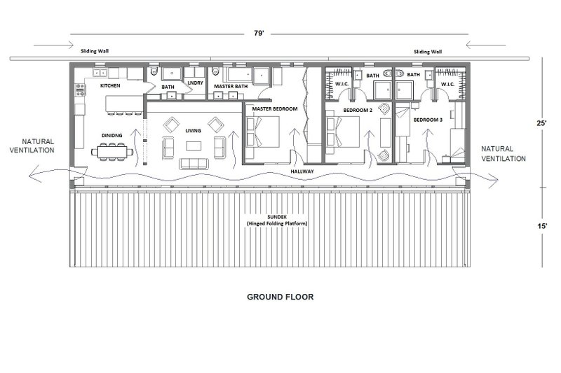Dream House Plan - Floor Plan - Main Floor for Modern House Plan #542-11 - 3 bed, 3.5 bath