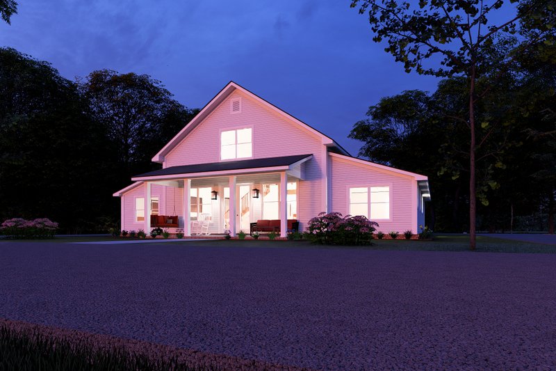 Architectural House Design - Exterior - Other Elevation 4 for Farmhouse House Plan #513-2254 - 4 bed, 3 bath
