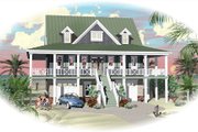 Beach Style House Plan - 3 Beds 2.5 Baths 4658 Sq/Ft Plan #81-13792 