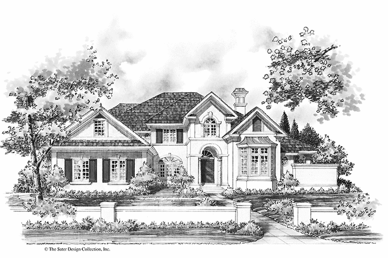 Home Plan - Exterior - Front Elevation 3 for Traditional House Plan #930-268 - 4 bed, 4.5 bath