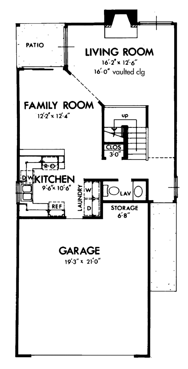 Home Plan - Contemporary Floor Plan - Main Floor Plan #320-777