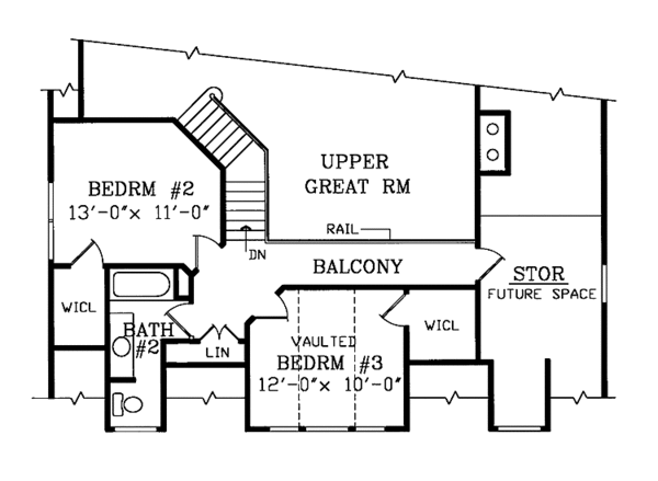 House Plan Design - Victorian Floor Plan - Upper Floor Plan #314-187