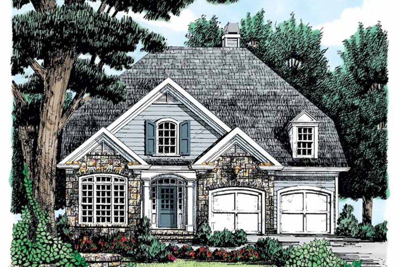 Architectural House Design - Country Exterior - Front Elevation Plan #927-684