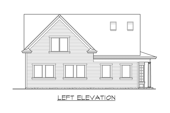 Exterior - Other Elevation 1 for Cottage House Plan #132-192 - 2 bed, 2 bath