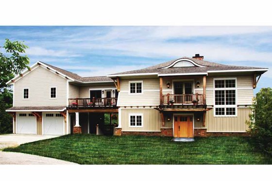 Exterior - Front Elevation 3 for Craftsman House Plan #928-112 - 3 bed, 2.5 bath