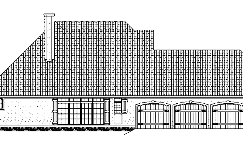 Home Plan - Exterior - Other Elevation for Mediterranean House Plan #45-423 - 3 bed, 2.5 bath