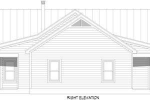 Exterior - Other Elevation 1 for Craftsman House Plan #932-1034 - 2 bed, 2 bath