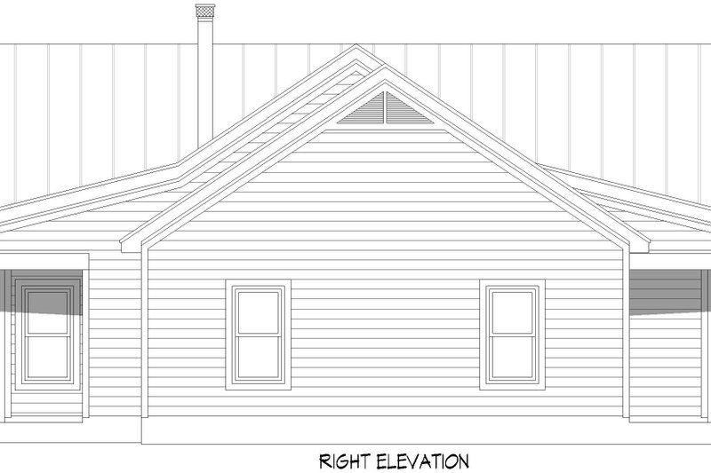 Home Plan - Exterior - Other Elevation 1 for Craftsman House Plan #932-1034 - 2 bed, 2 bath