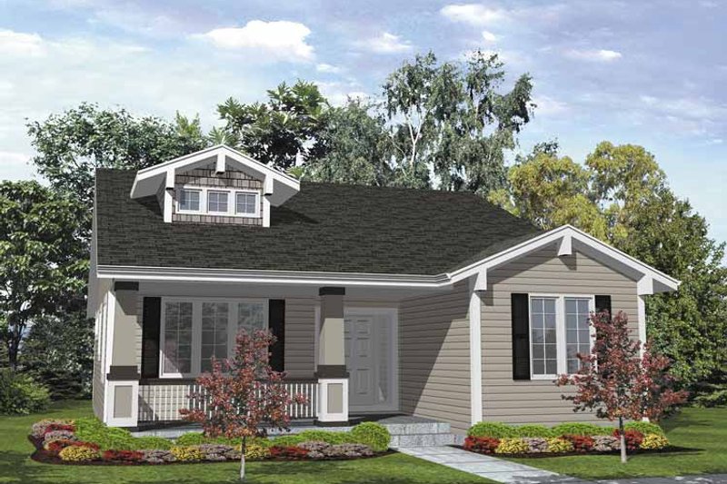 Architectural House Design - Craftsman Exterior - Front Elevation Plan #320-838