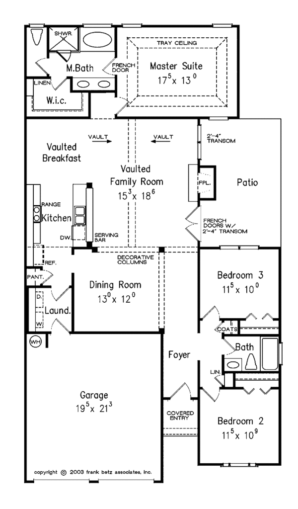 Architectural House Design - Ranch Floor Plan - Main Floor Plan #927-259