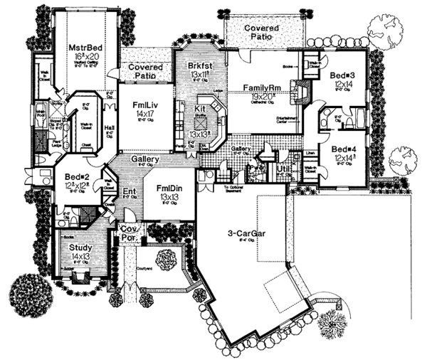 Home Plan - European Floor Plan - Main Floor Plan #310-1160