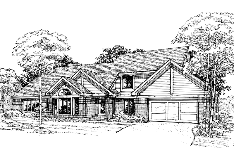 Home Plan - Exterior - Front Elevation 3 for Contemporary House Plan #320-711 - 3 bed, 2.5 bath
