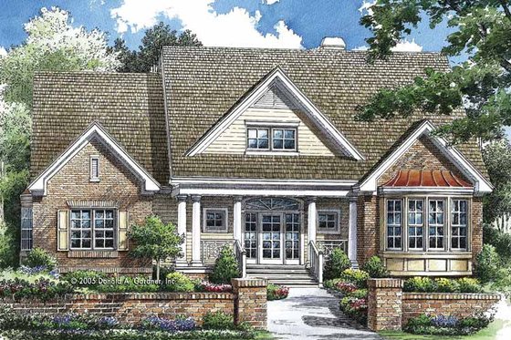 Exterior - Front Elevation 3 for Traditional House Plan #929-769 - 4 bed, 4 bath