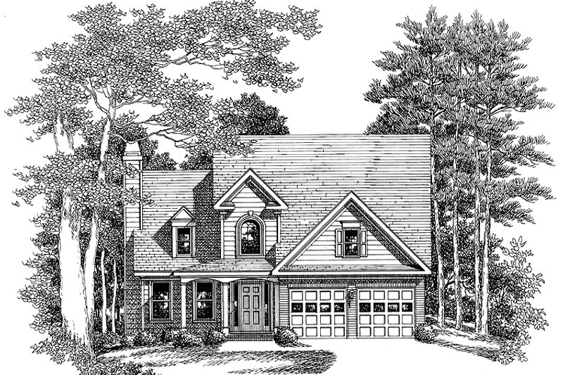 Architectural House Design - Country Exterior - Front Elevation Plan #927-219
