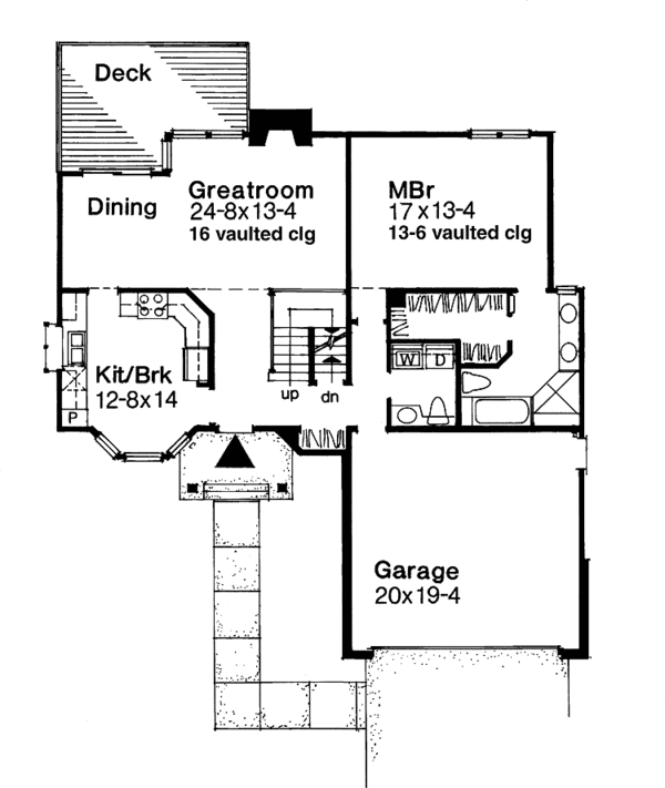 House Design - Country Floor Plan - Main Floor Plan #320-931