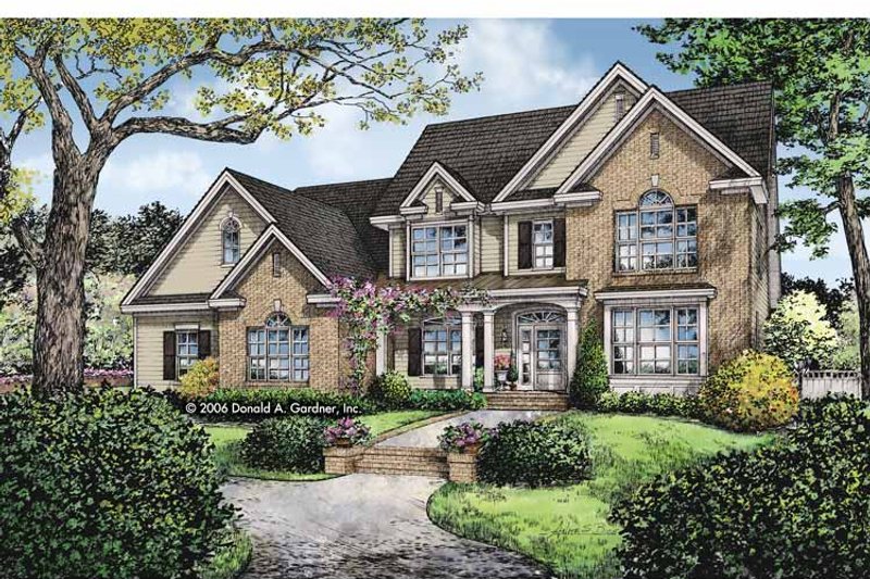 Home Plan - Exterior - Front Elevation 3 for Traditional House Plan #929-820 - 5 bed, 4 bath