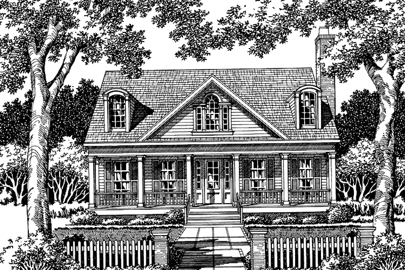 Dream House Plan - Exterior - Front Elevation 3 for Classical House Plan #952-225 - 3 bed, 2.5 bath
