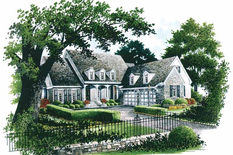 Dream House Plan - Country Exterior - Front Elevation Plan #429-331