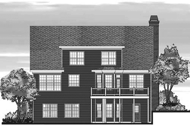 House Design - Exterior - Rear Elevation for Country House Plan #927-294 - 3 bed, 2.5 bath