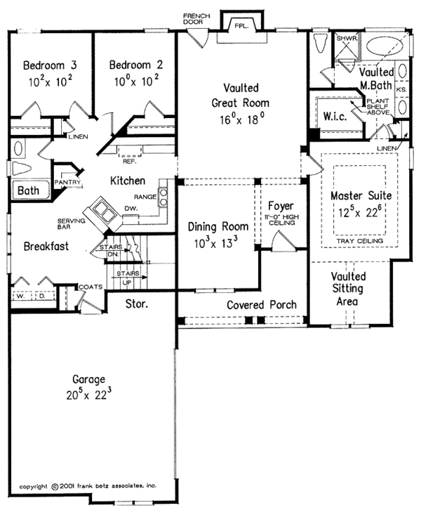 House Plan Design - Country Floor Plan - Main Floor Plan #927-608