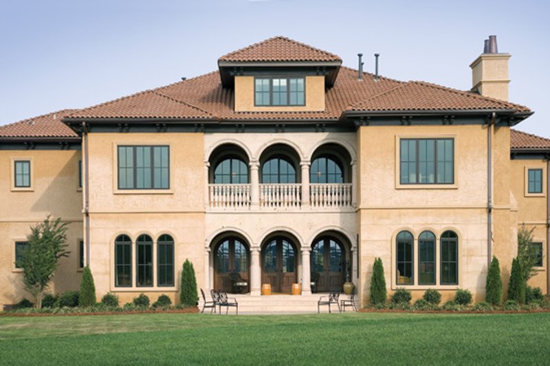 Home Plan - Exterior - Rear Elevation for Mediterranean House Plan #453-604 - 5 bed, 5.5 bath