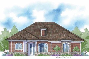 Country Exterior - Front Elevation Plan #938-13