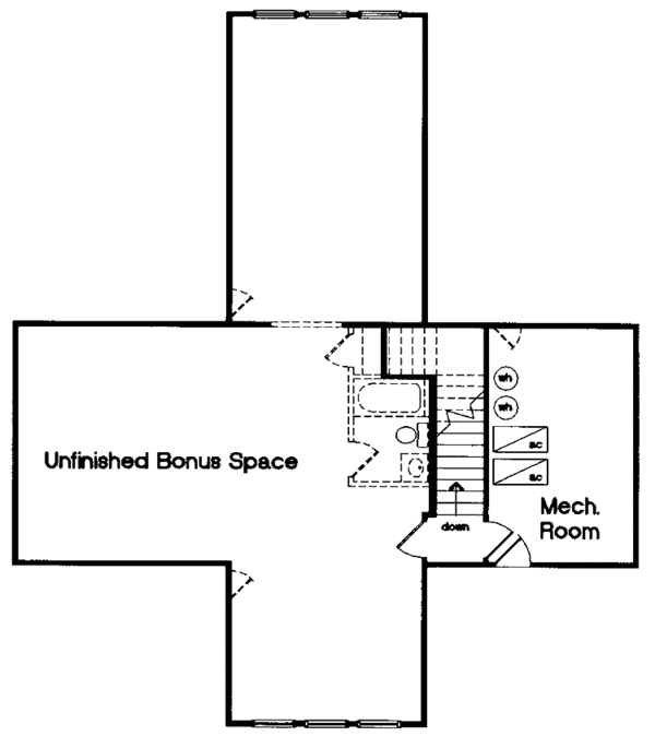 Home Plan - Mediterranean Floor Plan - Upper Floor Plan #417-682
