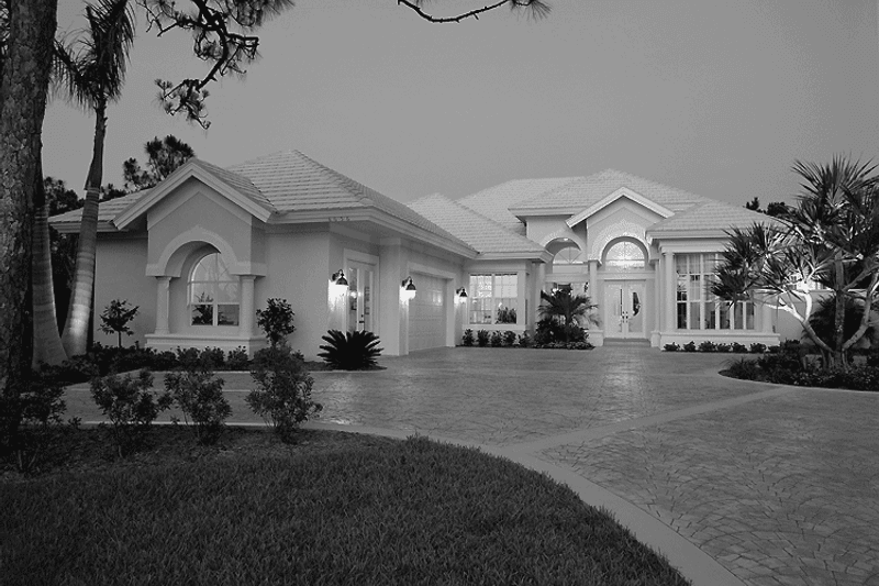 Architectural House Design - Exterior - Front Elevation 4 for Mediterranean House Plan #930-24 - 3 bed, 3 bath