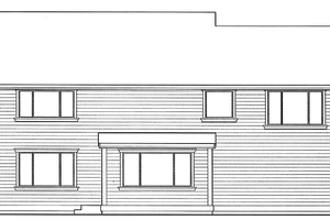 Exterior - Rear Elevation for Craftsman House Plan #132-378 - 4 bed, 2.5 bath