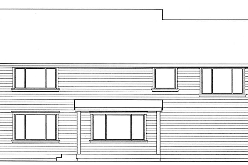 Home Plan - Exterior - Rear Elevation for Craftsman House Plan #132-378 - 4 bed, 2.5 bath
