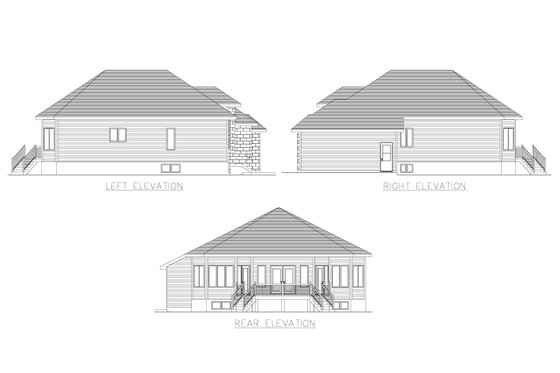 Exterior - Other Elevation for Modern House Plan #138-374 - 2 bed, 2 bath