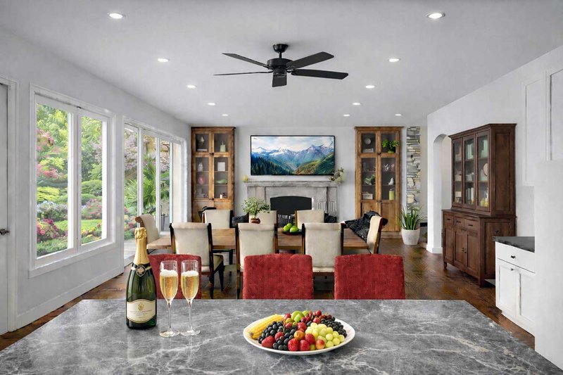 House Blueprint - Interior - Dining Room for Country House Plan #1101-58 - 3 bed, 3.5 bath