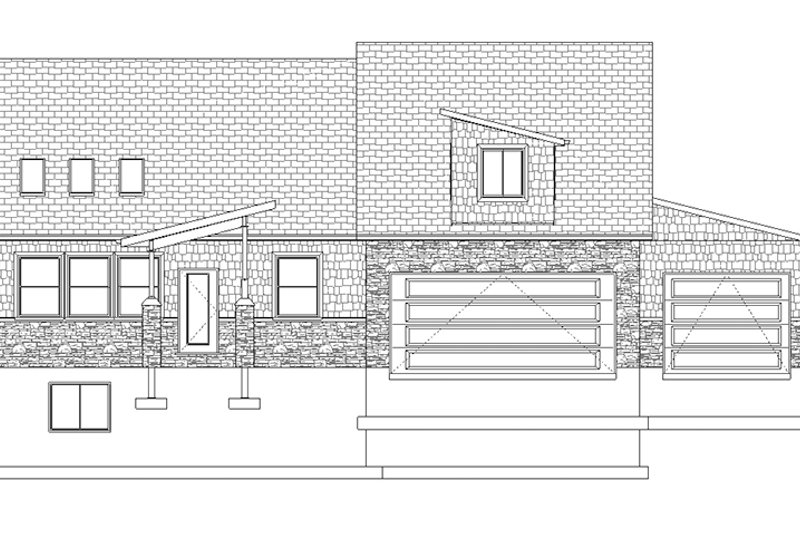 Dream House Plan - Exterior - Front Elevation 5 for Ranch House Plan #1060-6 - 3 bed, 3 bath