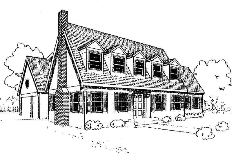 Dream House Plan - Colonial Exterior - Front Elevation Plan #60-711