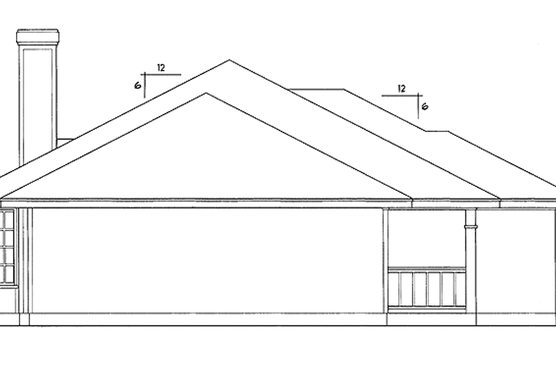 Home Plan - Exterior - Other Elevation for Traditional House Plan #40-493 - 3 bed, 2 bath