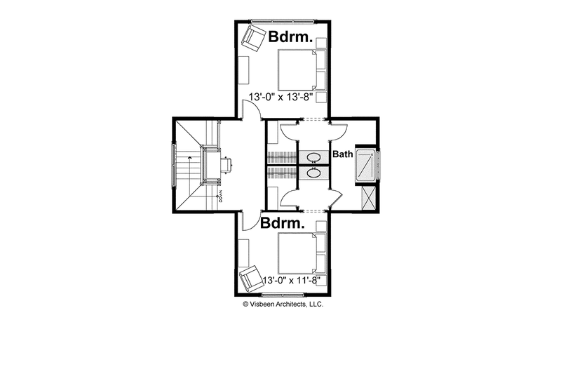 Dream House Plan - Floor Plan - Upper Floor for Bungalow House Plan #928-191 - 3 bed, 2 bath