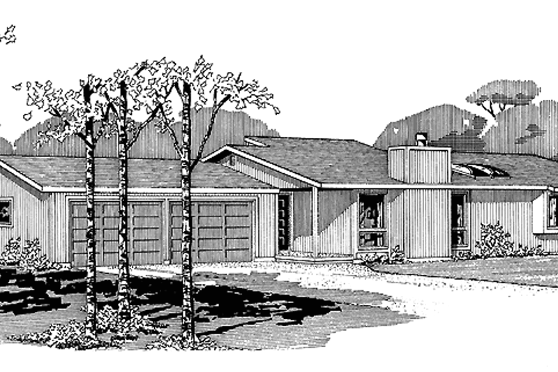 Dream House Plan - Ranch Exterior - Front Elevation Plan #320-783